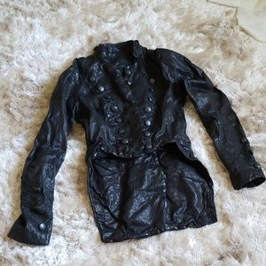 All saints Spitafields leather jacket.